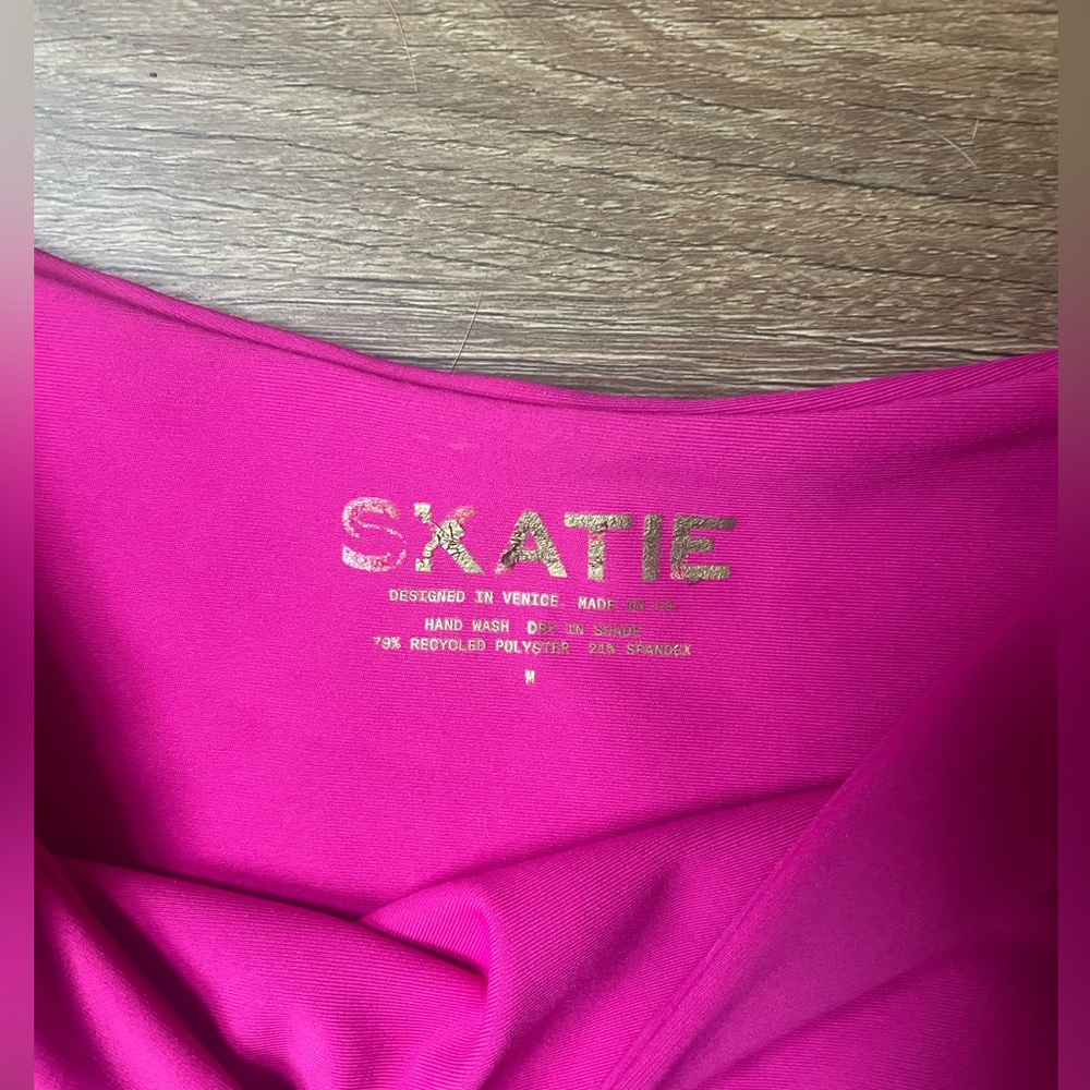 Skatie Hot Pink Triangle String Bikini - Picture 2 of 4